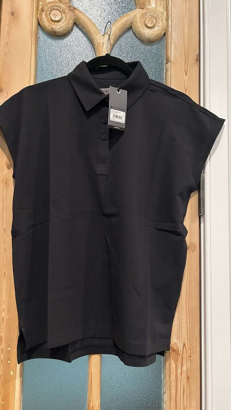 Figs Technical Pique Ella Scrub Polo Size S Black New